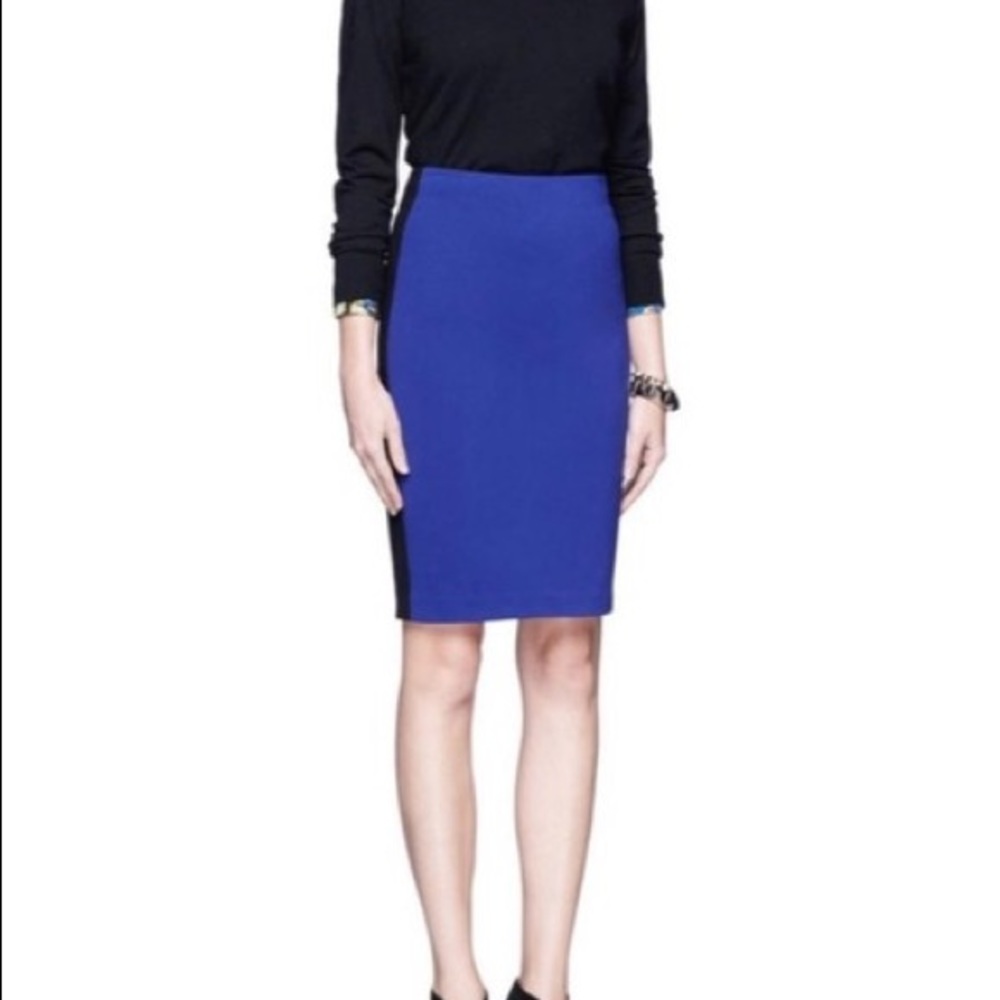 Diane von Furstenberg Marta cobalt blue skirt, 4